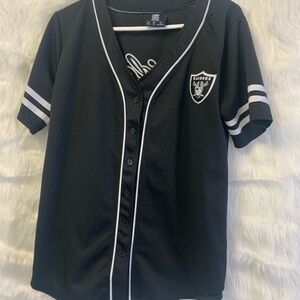 Kids Black Baseball Jersey Shirt